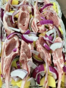 Click to view full screen Inner Mongolian Baby Lamb Tomahawks 3KG photo review